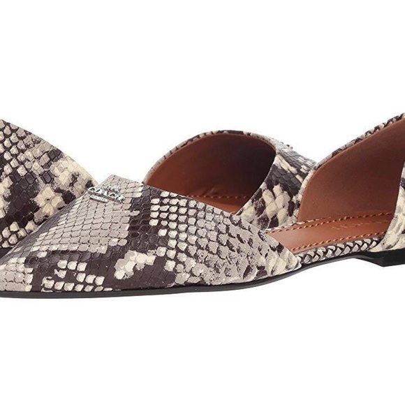 NWOT Coach Snakeskin Flats - Picture 5 of 7